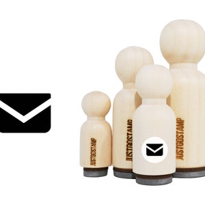 Mail Rubber Stamp - Laser Engraved Rubber Stamp for Crafting, Stamping, Planners