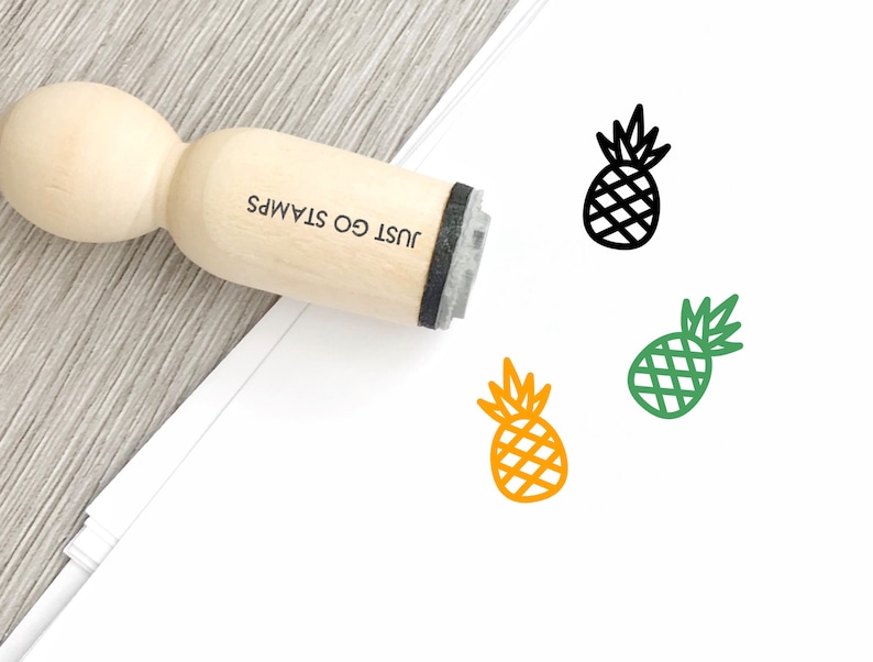 Fruit Stamp Pineapple Rubber Stamp \u03a616mm20mm25mm Rubber Stamp