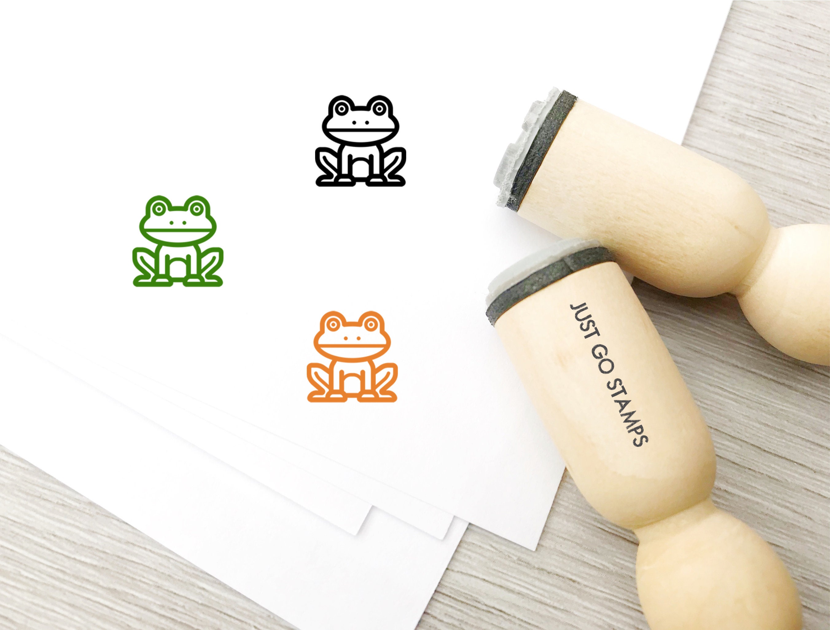 Frog Rubber Stamp Φ16mm/20mm/25mm Rubber Stamp Animal Etsy Australia