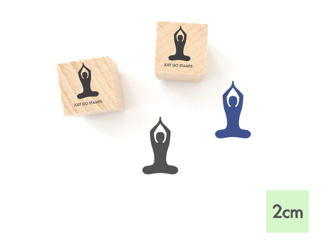 YOGA Rubber Stamp Φ20/30/40mm Mini Stamp Yoga OM Etsy