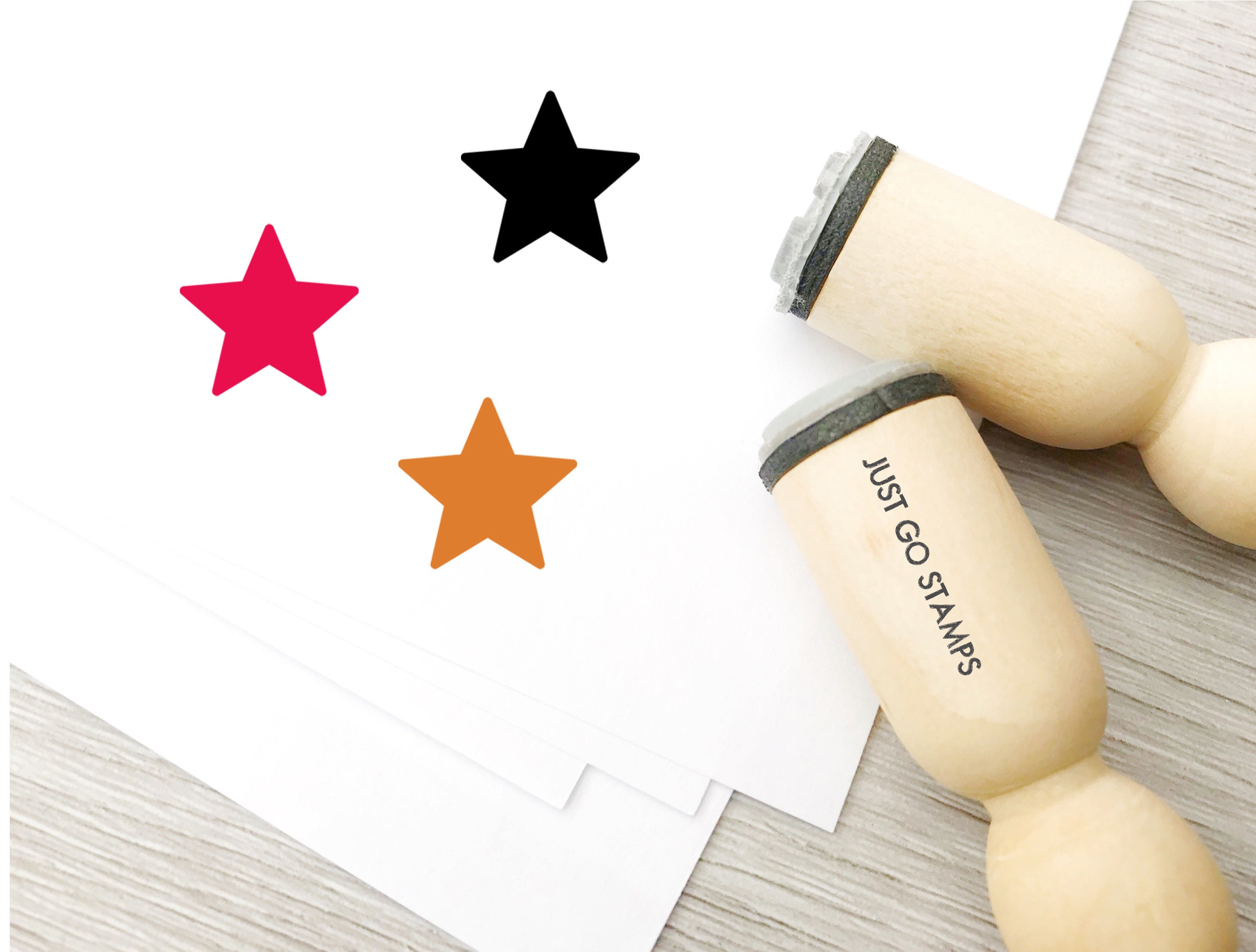 Star Shape Excellent Rubber Stamp for Scrapbooking Crafting Stamping - Mini  1/2 Inch