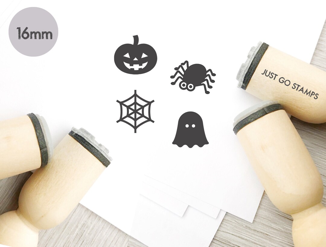 4 PCS Halloween Rubber Stamp Φ16mm/20mm/25mm Mini Stamp Halloween Stamp  Set, Pumpkin Stamp, Spider Stamp, Spider Web Stamp, Ghost Stamp - Etsy
