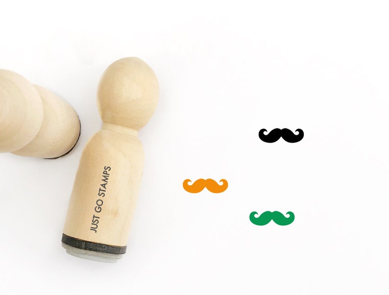 Moustache Rubber Stamp \u03a616mm20mm25mm Rubber Stamp Moustache Stamp