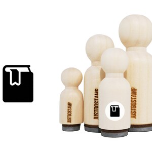 Book Rubber Stamp - Laser Engraved Rubber Stamp for Crafting, Stamping, Planners