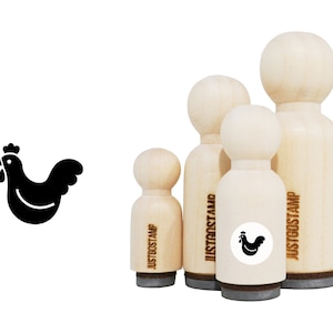 Tampon en caoutchouc poulet, menu choice - Tampon en caoutchouc gravé au laser pour l’artisanat, l’estampage, les planificateurs