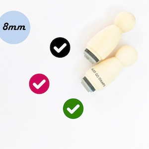 Tampon coche - Mini tampon Φ8 mm - Contour en forme de cercle