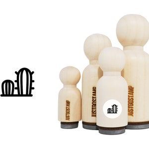 Sello de goma de cactus - Sello de caucho grabado con láser para artesanía, estampado, planificadores