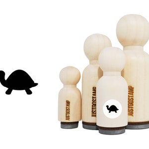 Turtle Rubber Stamp - Tampon en caoutchouc gravé au laser pour l’artisanat, l’estampage, les planificateurs - Animal Stamp