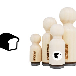 Bread Rubber Stamp - Laser Engraved Rubber Stamp for Crafting, Stamping, Planners