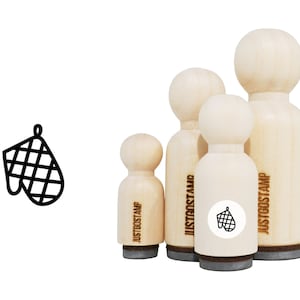 Ovenwanten Rubber Stamp - Laser gegraveerde rubberen stempel voor crafting, stempelen, planners