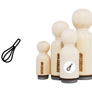 Sello de goma egg Whisk - Sello de goma grabado con láser para artesanía, estampado, planificadores