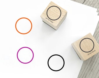 Circle Rubber Stamp - Φ20/30/40mm Mini Stamp - Circle Shape Stamp