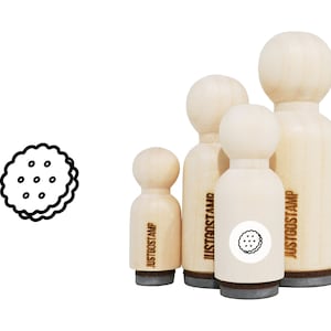 Cookies Rubber Stamp - Laser Engraved Rubber Stamp for Crafting, Stamping, Planners - Snack Stamp