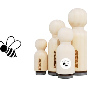 Bijenrubberstempel - Laser gegraveerde rubberstempel voor knutselen, stempelen, planners