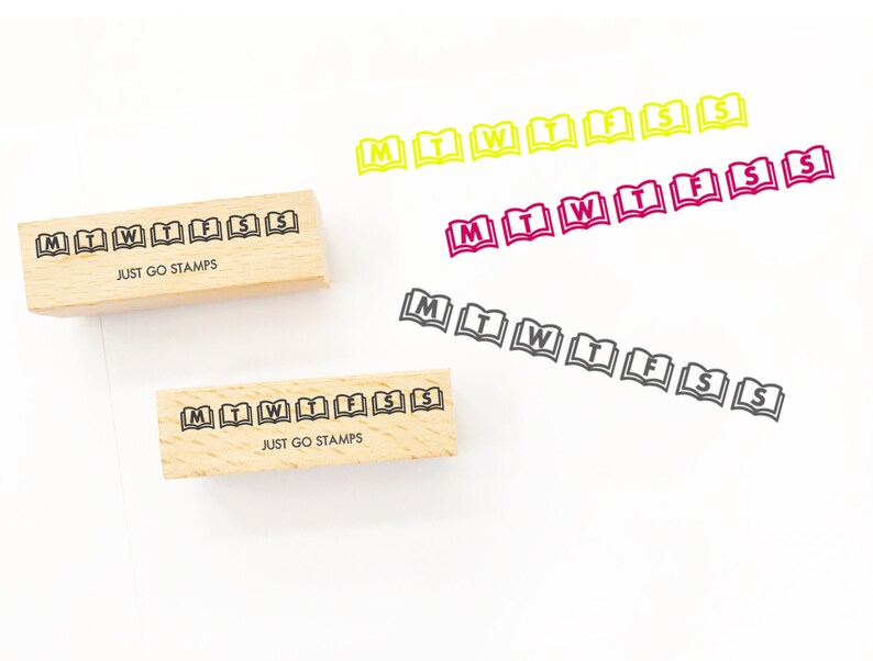 Readable Stamp Reading Books Stripe Rubber Stamp - Φ10 X 45mm Mini Stamp ...