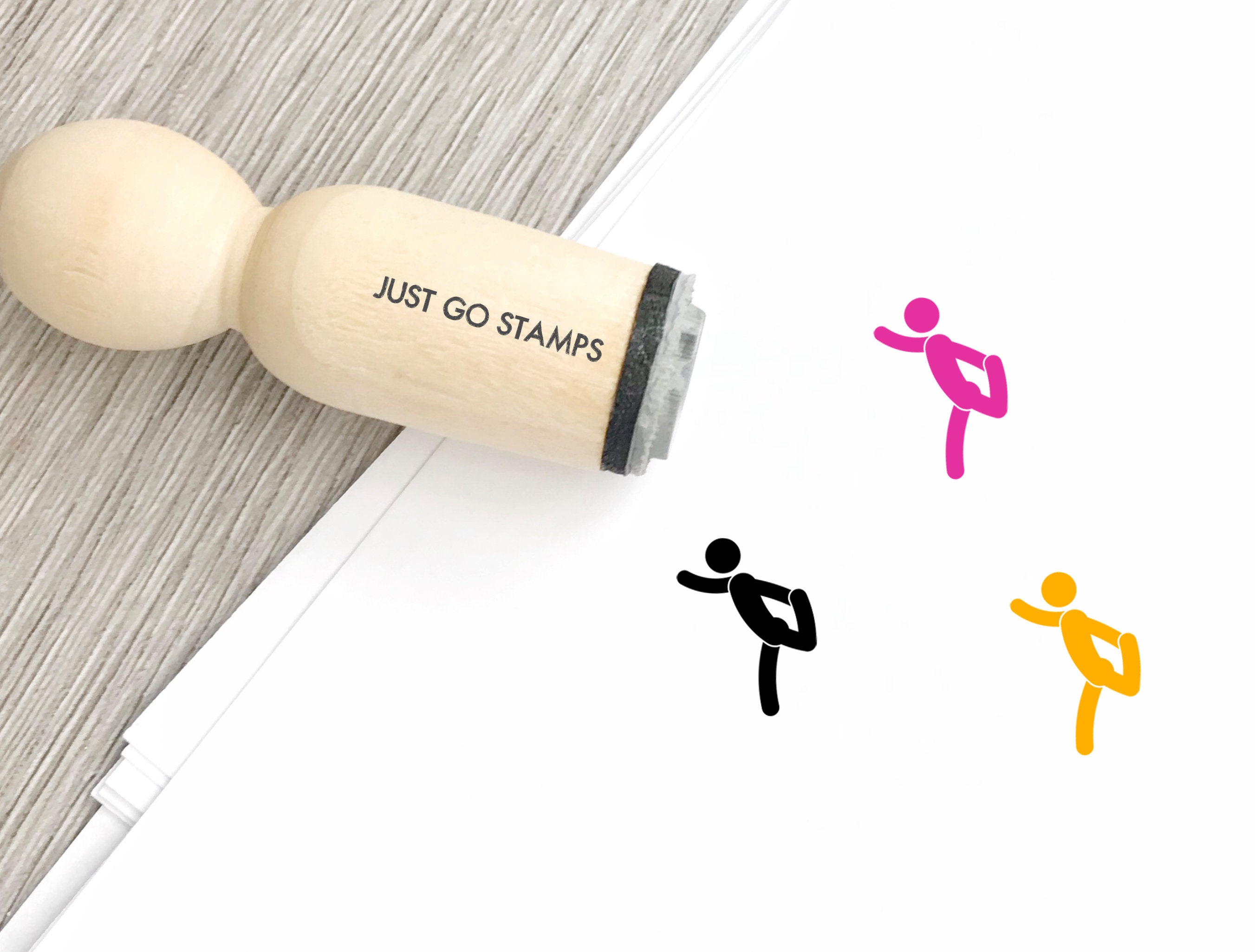 Yoga Rubber Stamp Φ16mm/20mm/25mm Rubber Stamp Yoga Pose Etsy