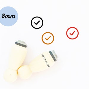 Tampon coche - Mini tampon Φ8 mm - Contour en forme de cercle
