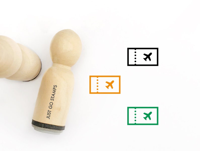 Air Ticket Rubber Stamp - Φ16mm/20mm/25mm Rubber Stamp - Travel Stamp ...