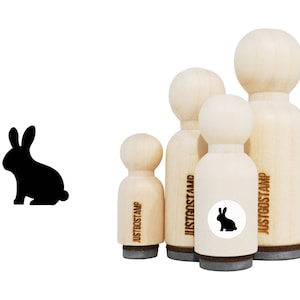 Hase Stempel - Lasergraviertes Stempelgummi zum Basteln, Stempeln, Planer