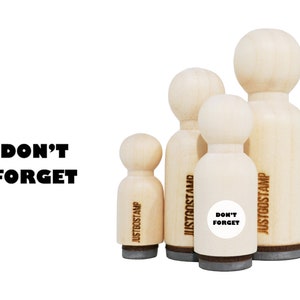 Don&#39;t Forget Rubber Stamp - Laser Engraved Rubber Stamp for Crafting, Stamping, Planners