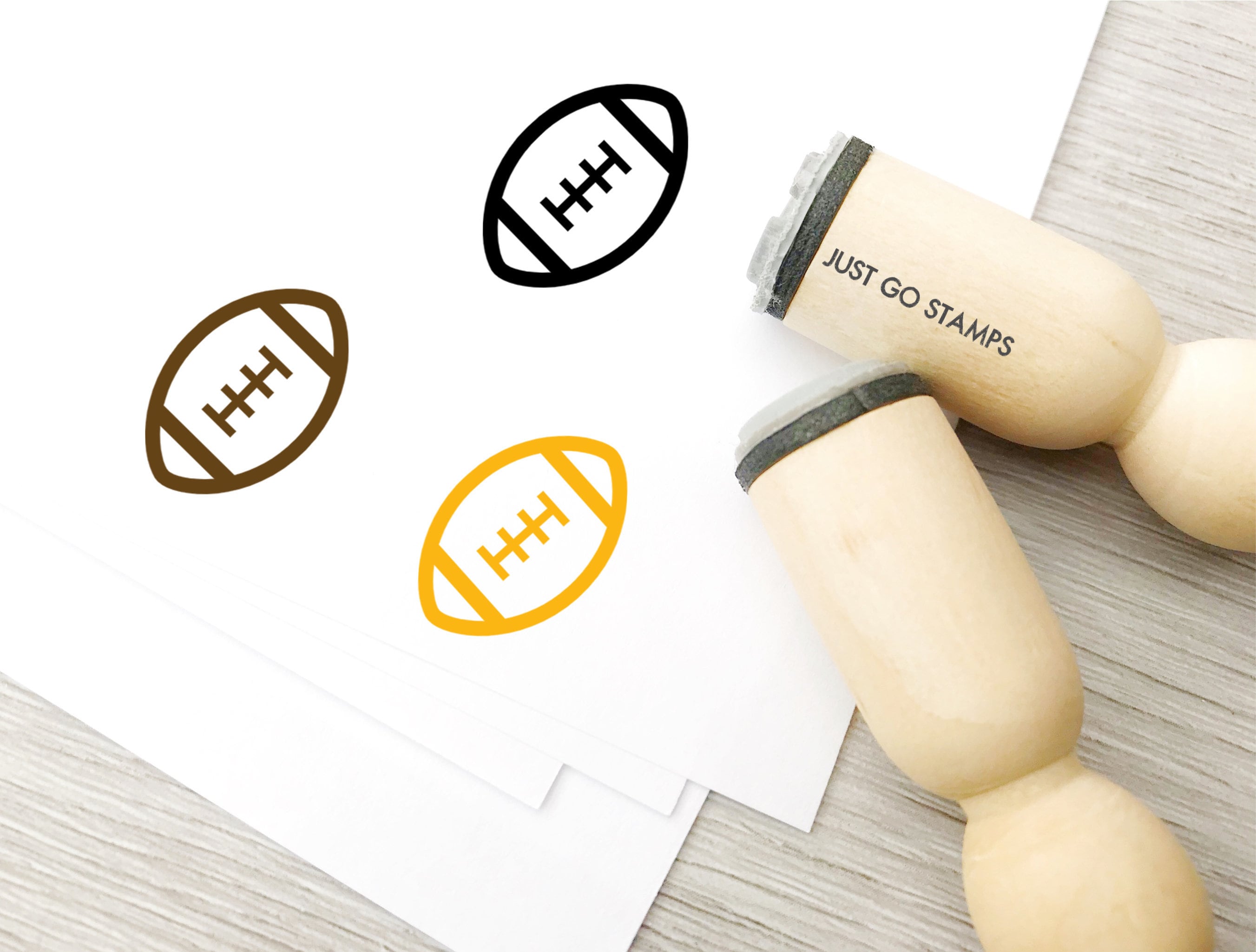 Football Rubber Stamp Φ16mm/20mm/25mm Rubber Stamp Sport Etsy