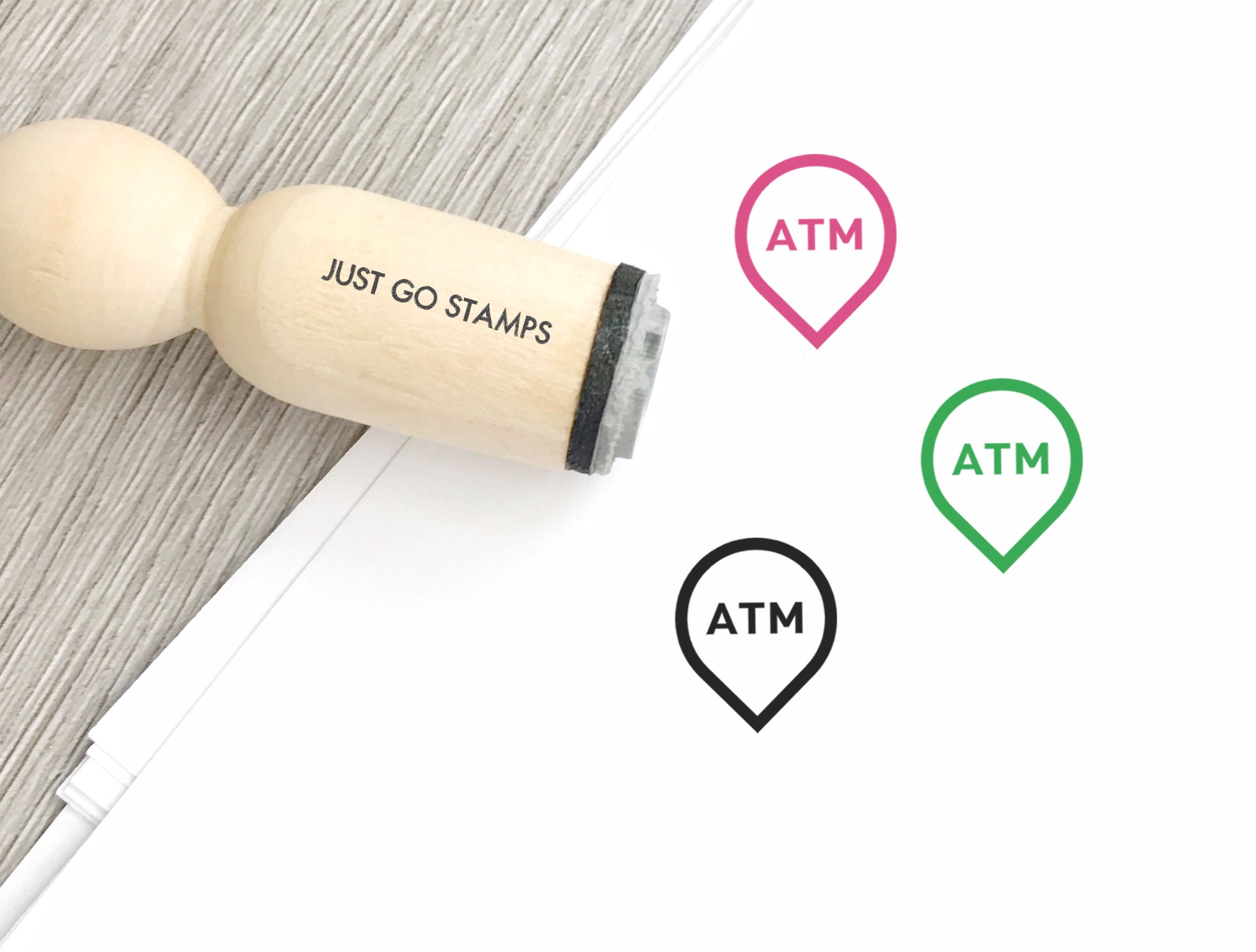 ATM Rubber Stamp Φ16mm/20mm/25mm Rubber Stamp Bank Stamp Etsy