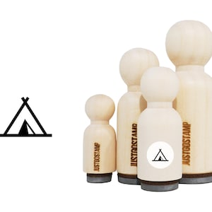 Carimbo de borracha para camping - Carimbo de borracha gravado a laser para artesanato, carimbo, planejadores