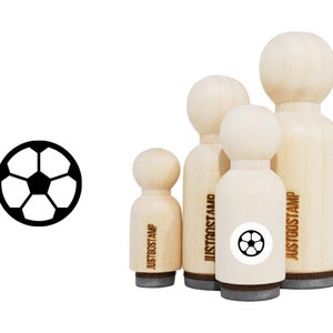Fußballstempel - Lasergraviertes Stempelgummi zum Basteln, Stempeln, Planer