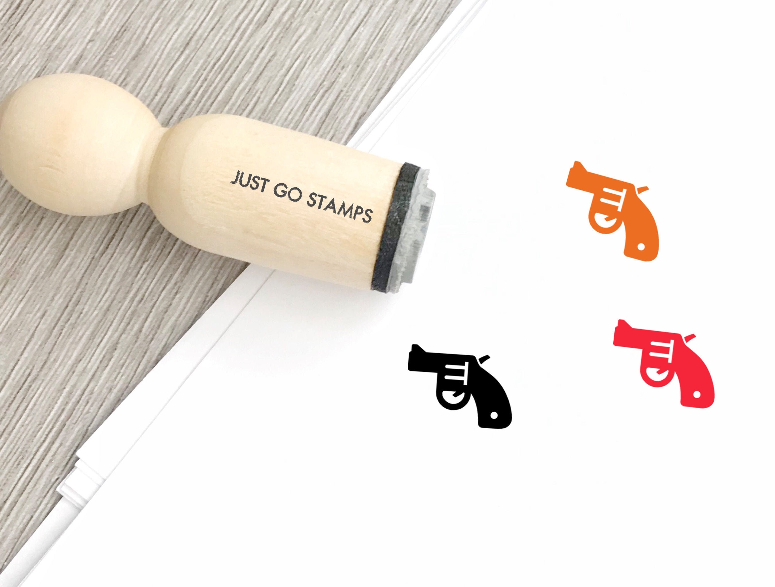 Gun Rubber Stamp Φ16mm/20mm/25mm Rubber Stamp Weapon Stamp Etsy