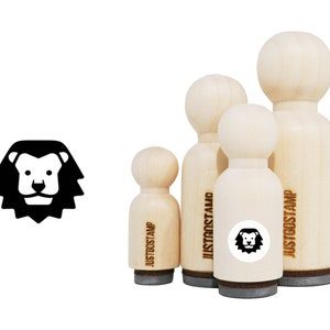 Lion Rubber Stamp - Tampon en caoutchouc gravé au laser pour l’artisanat, l’estampage, les planificateurs - Animal Stamp