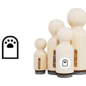 Cat Paws Rubber Stamp - Timbro in gomma inciso al laser per la lavorazione, la stampa, i pianificatori - Timbro animale