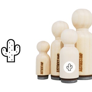 Cactus Rubber Stempel - Laser gegraveerd Rubber Stempel voor Crafting, Stempelen, Planners