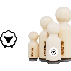 Sheep Rubber Stamp - Timbro in gomma inciso al laser per la lavorazione, la stampa, i progettisti