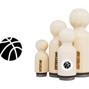 Basketball Stempel - Lasergraviertes Stempelgummi zum Basteln, Stempeln, Planer