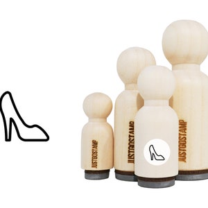 High Heels Rubber Stamp - Laser Engraved Rubber Stamp for Crafting, Stamping, Planners - High-heeled Shoes Stamp, Girls Stamp