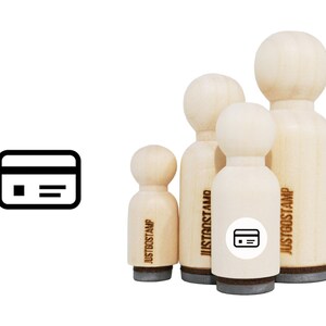 Creditcard Rubber Stempel - Laser gegraveerde Rubber Stempel voor Crafting, Stempelen, Planners