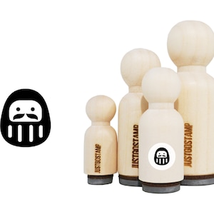 Dharma Rubber Stamp - Laser Engraved Rubber Stamp for Crafting, Stamping, Planners - Japanese Culture Stamp