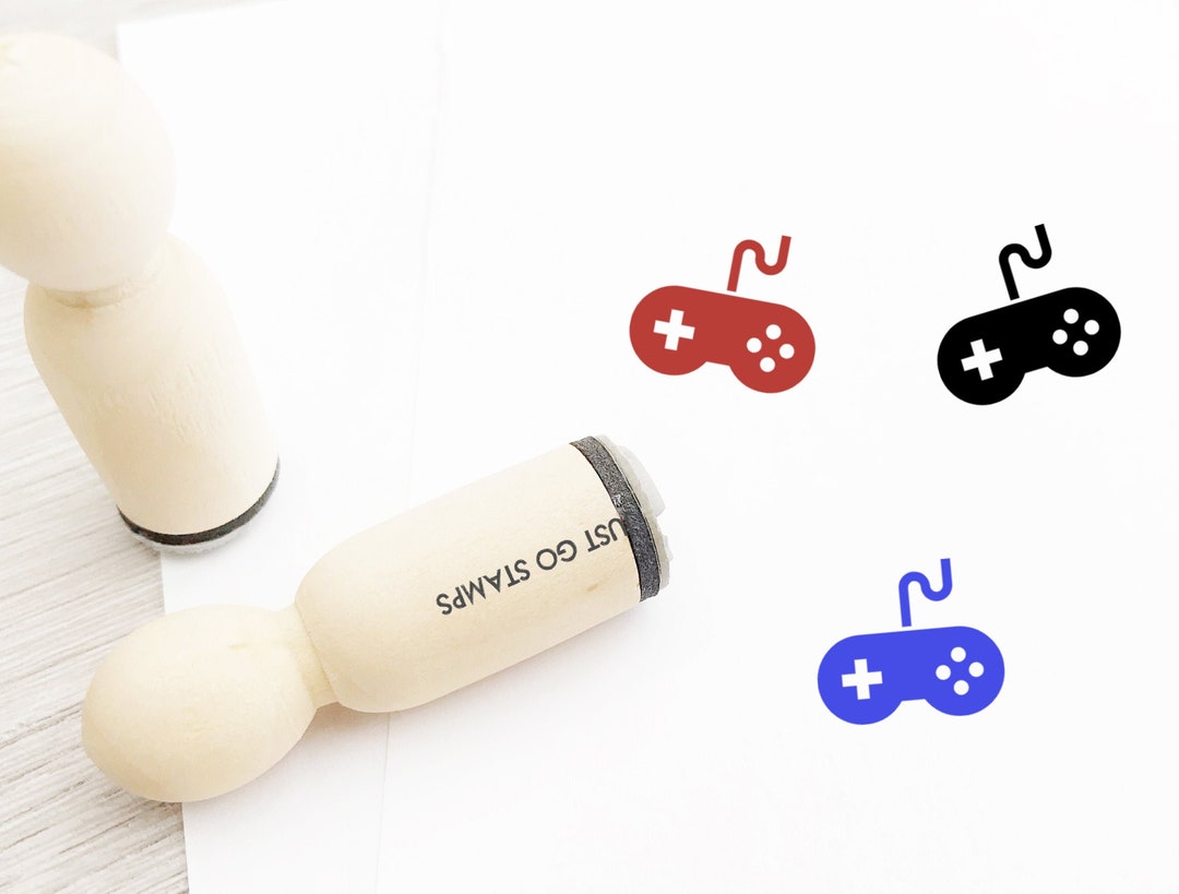 Game Rubber Stamp - Φ16mm/20mm/25mm Rubber Stamp - Gaming Stamp - Game ...