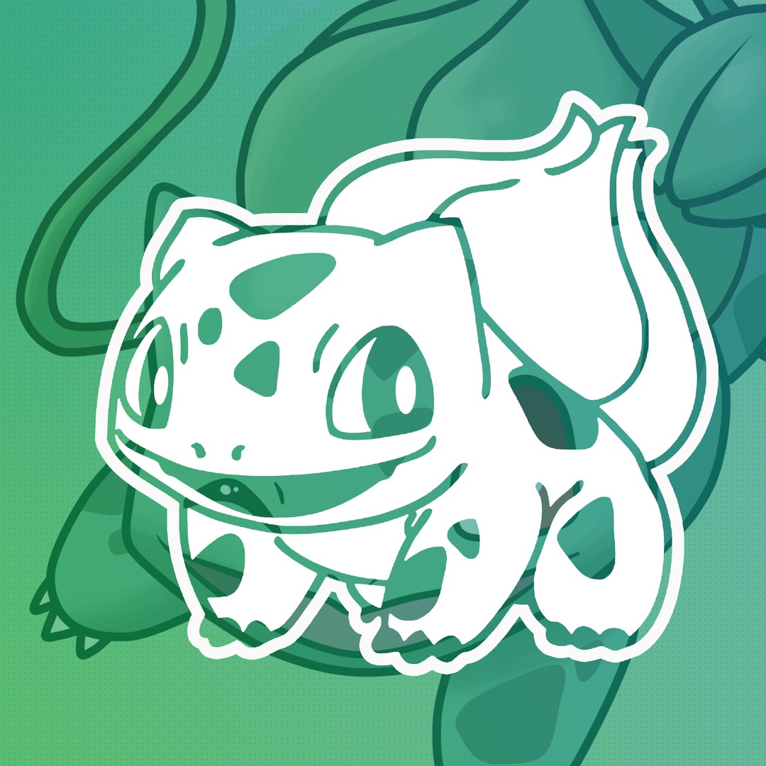 Pokemon BULBASAUR Vinyl Decal High Quality Sticker Laptop/yeti/car ...