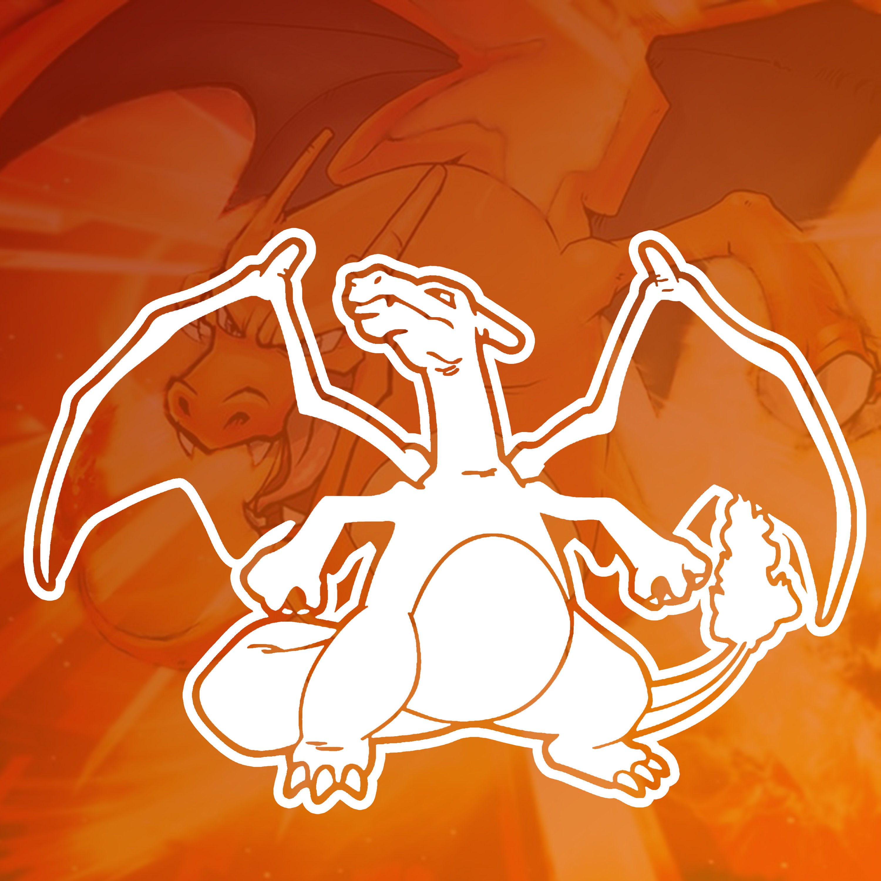 Pokemon CHARIZARD VInyl Decal High Quality Sticker Etsy