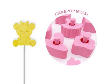 Teddy Bear Girl Cake Pop Mold (Embosser Included)