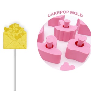 Heart Envelope Cake Pop Mold (Embosser Included)