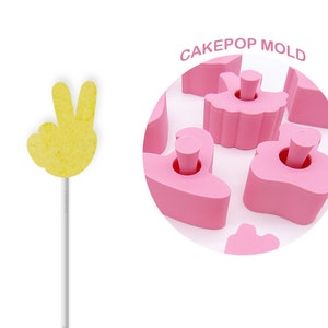 Peace Out Finger Cake Pop Form