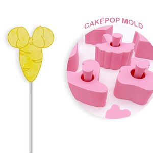 Mouse Minnie Carrot Cake Pop Mold (Free embosser Included)