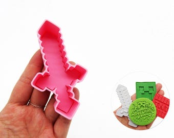 Block Sword Cake Pop Mold