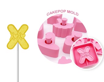 X Valentine Cake Pop Mold (Embosser Included)