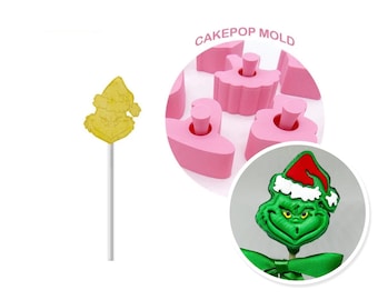 Weihnachtsmonster Cake Pop Form mit Prägestempel