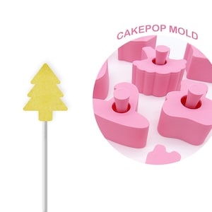 Molde para cake pops con forma de árbol de Navidad
