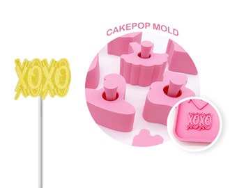 XOXO Cake Pop Mold (Embosser Included)