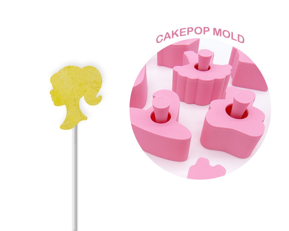  Sweet Creations Round Cake Pop Press Mold - Pink: Home & Kitchen